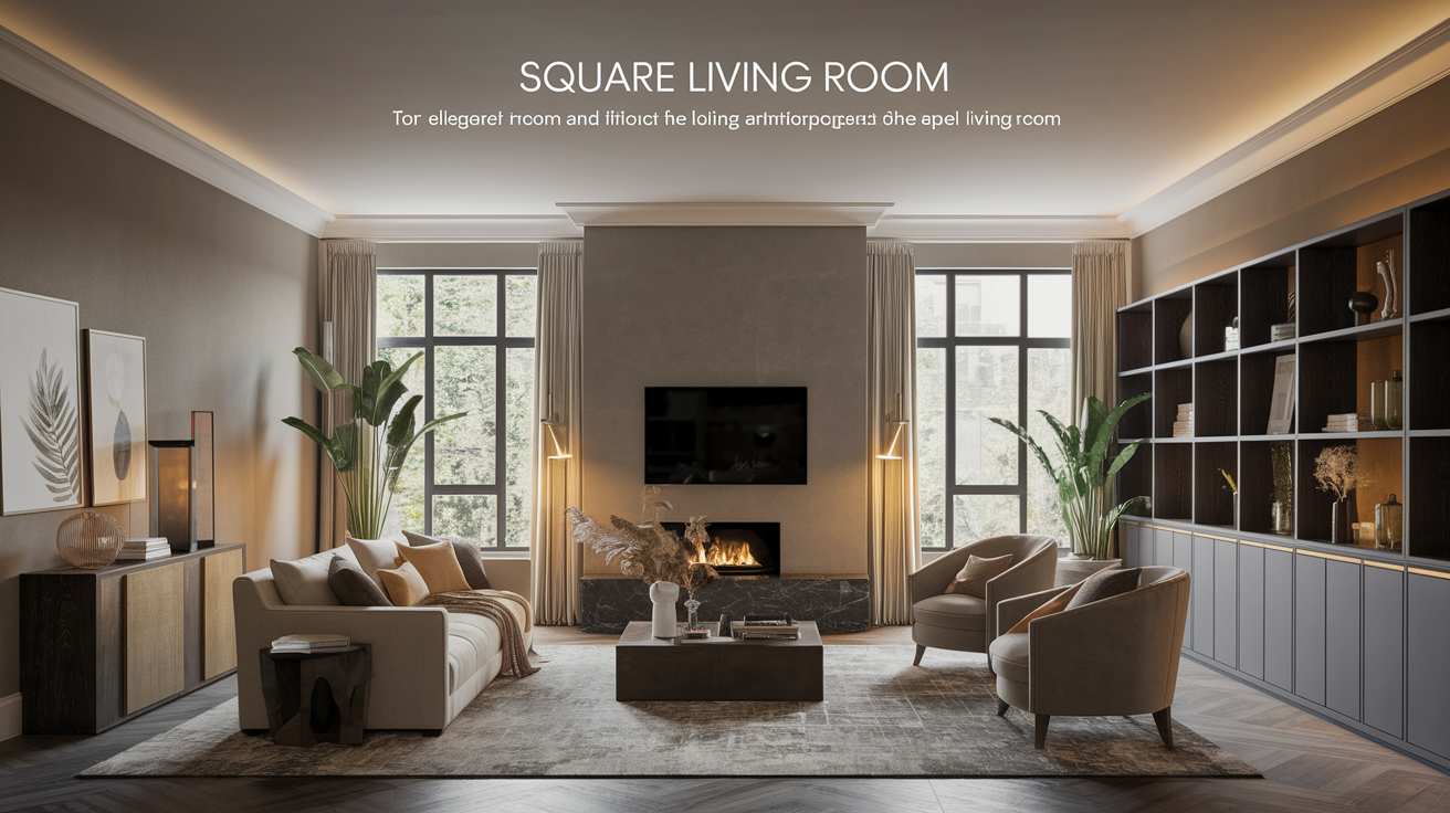 Square Living Room Layout Ideas and Design Tips-Usa Home Guide